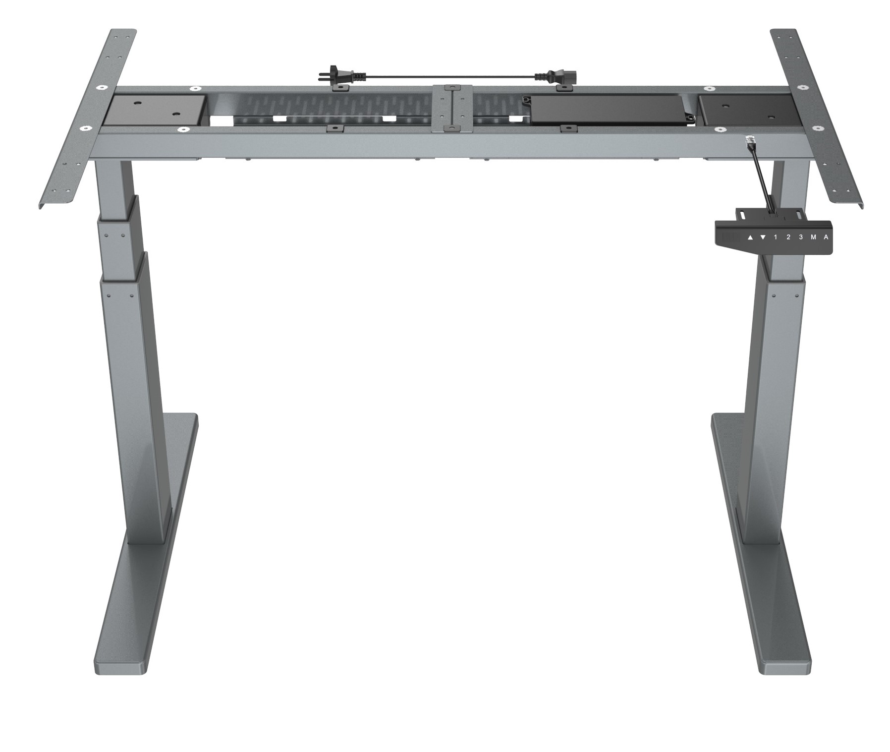 Vantage - Grey - Stand Desk