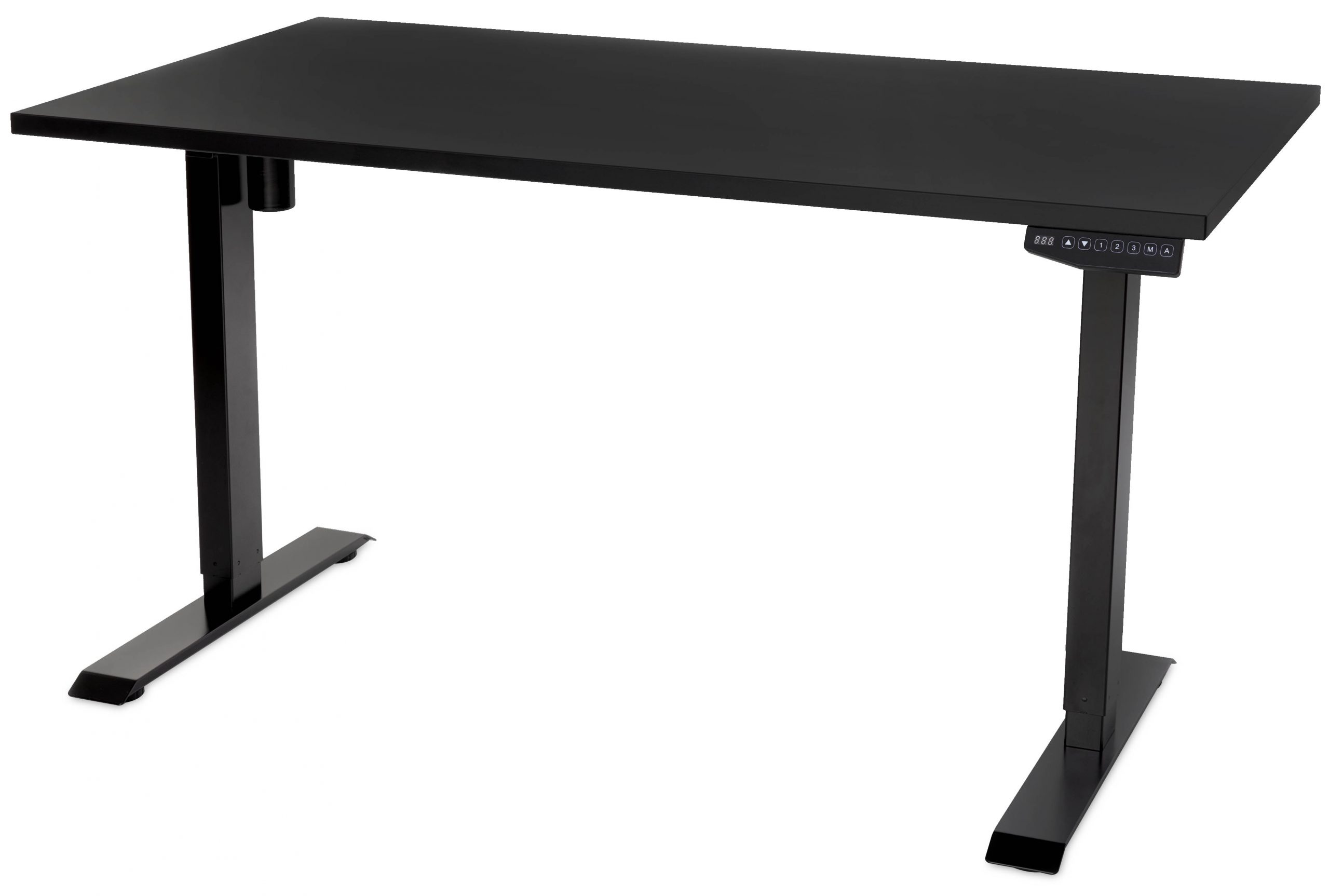 Element Standing Desk Black with Black Top