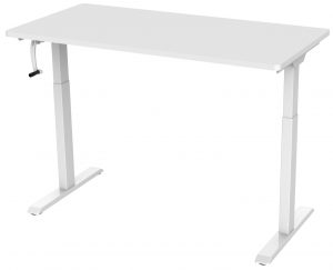 Manual Stand Desk White